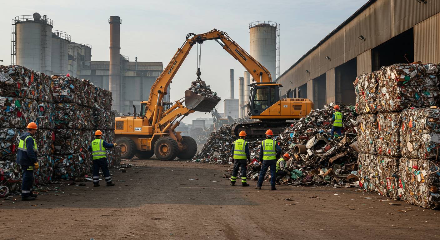 Вывоз переработанного металлолома с промышленных объектов