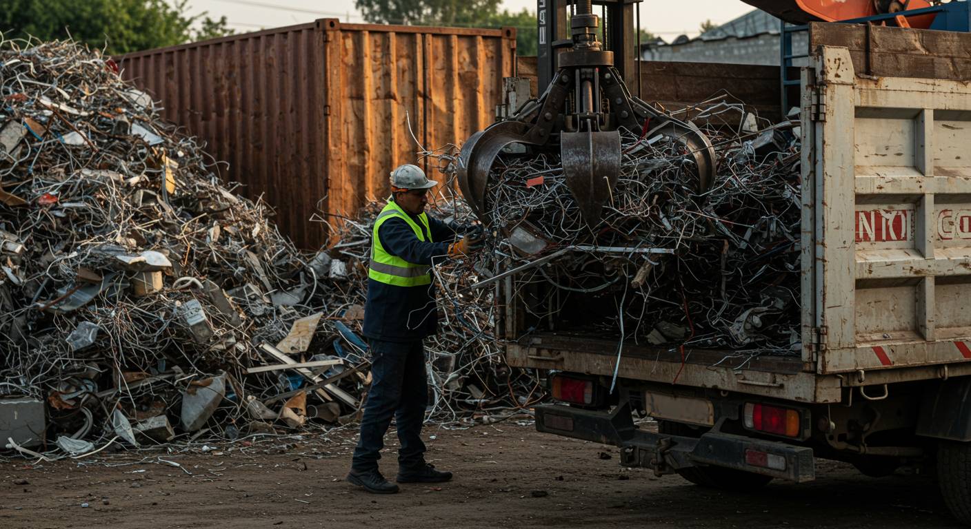 Вывоз переработанного металлолома мелкими партиями