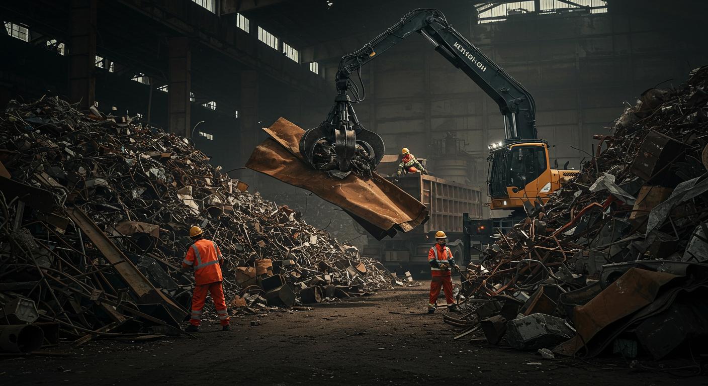 Профессиональный вывоз переработанного металлолома Вывоз металлолома с промышленных объектов