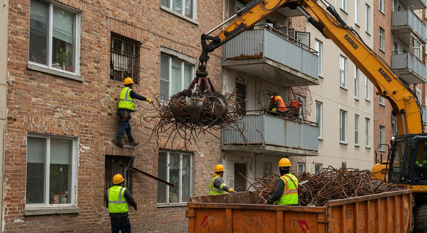 Вывоз металлолома из многоквартирных домов
