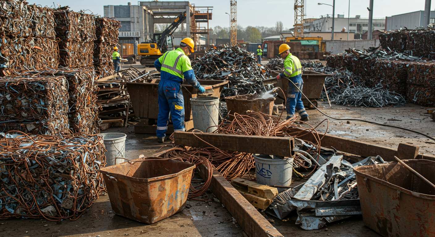 Очистка строительной площадки от легированного металлолома