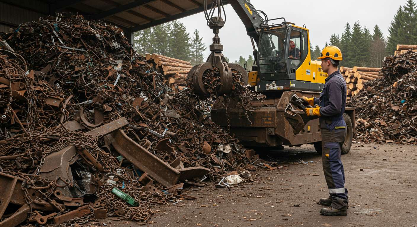 Прием металлолома техники для лесозаготовок