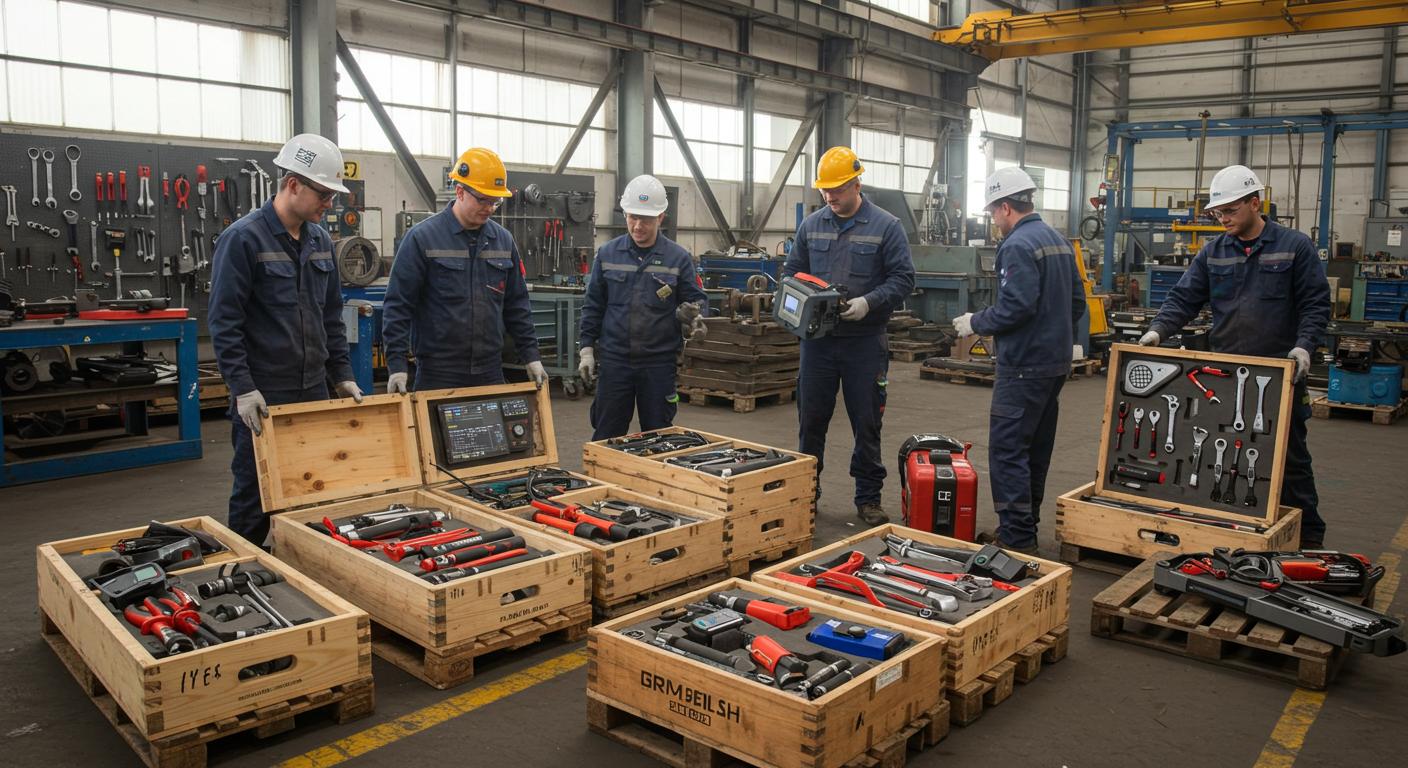 Прием инструментов для ремонта техники