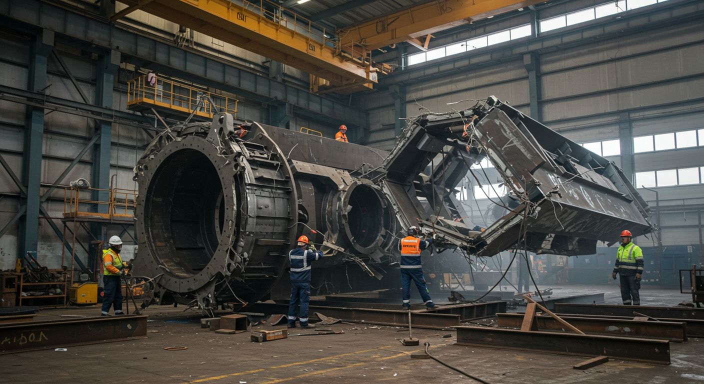 Демонтаж крупногабаритных металлических изделий
