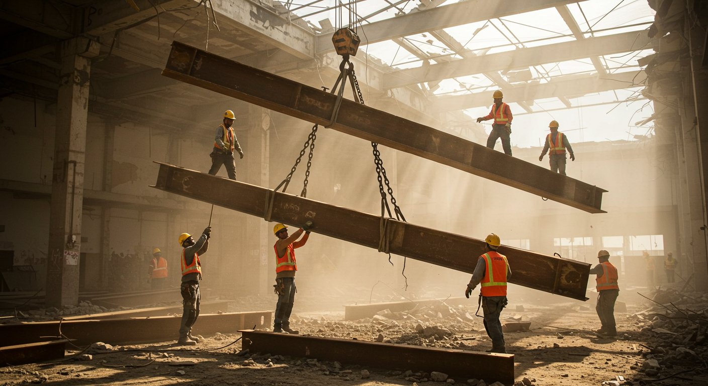 Удаление стальных конструкций из помещений