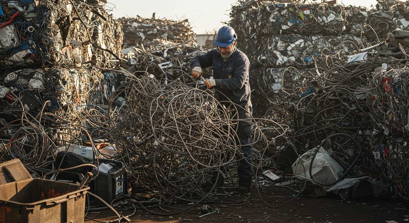 Демонтаж проволочного металлолома